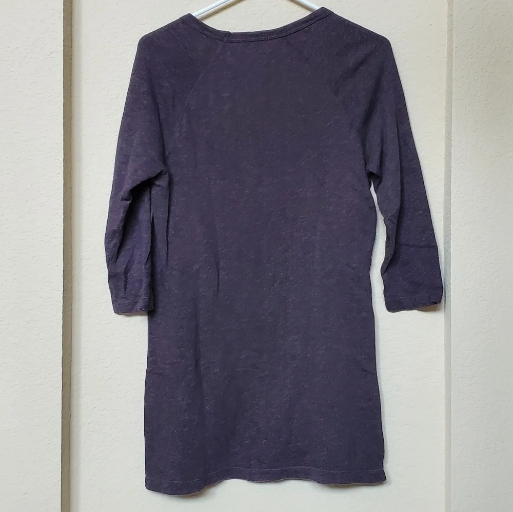 James Perse Tunic Top Kangaroo Pocket Lightweight Sweatshirt.  Size 3 (Large) - Picture 4 of 6